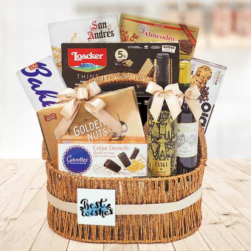 - Anniversary Wine Chocolate Hamper