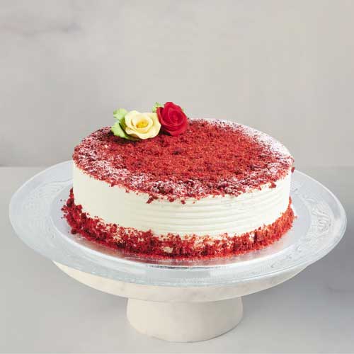 Red Velvet Cream Cheese Cake-Send A Cake Valentine's Day