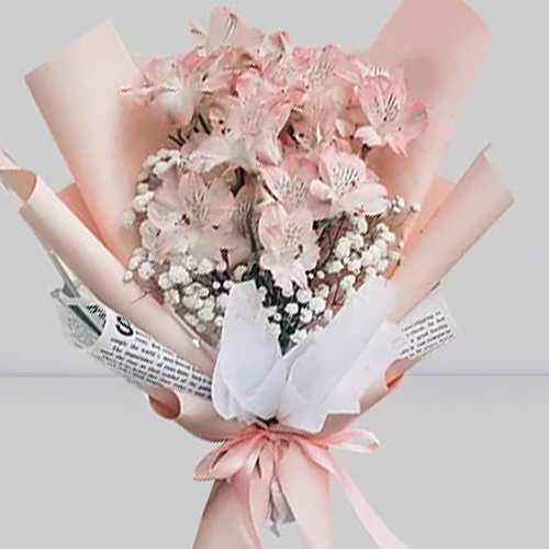 Alstromerias Arrangement-Wedding Bouquet Online