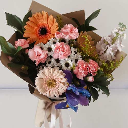 Gerbera Carnation Bouquet-Send Cut Flowers Online