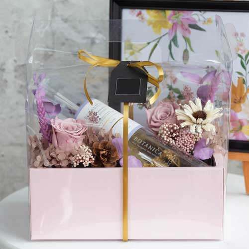 Reed Diffuser With Preserved Flowers-Housewarming Gifts For Colleague