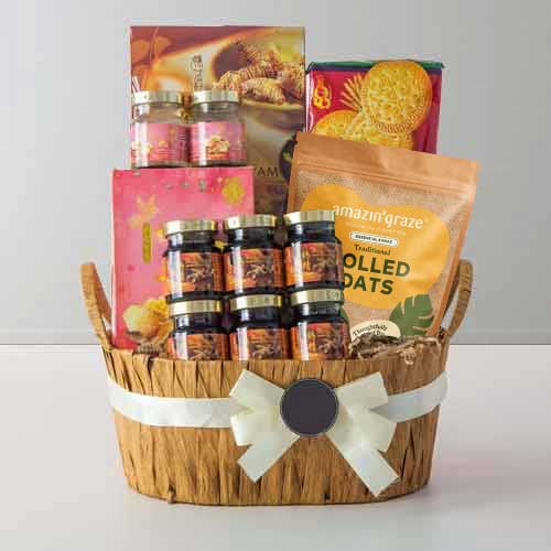 Basket Full Of Healthy Essence-Get Well Soon Gift Hamper Singapore