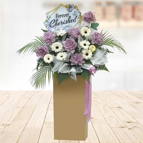 Remember Precious Moment-Sympathy Flower Stand