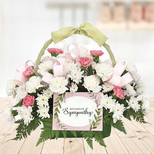 Condolences Table Wreath-Flowers For Delivery Sympathy